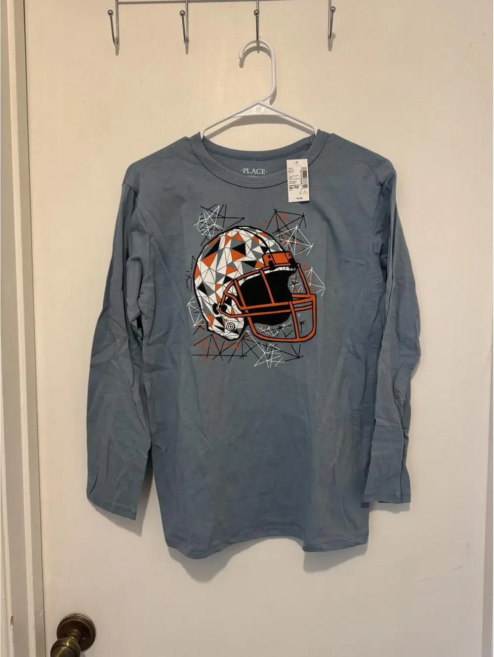 Children's Place Boys' Long Sleeve Sports Themed Graphic T-Shirts - 4 Pack XL